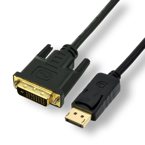 Câble vidéo MCL MC393-2M - 2 m - 1er bout: Audio/Vidéo numérique DisplayPort - Mâle - 2e bout: DVI-D Digital Vidéo - Mâle