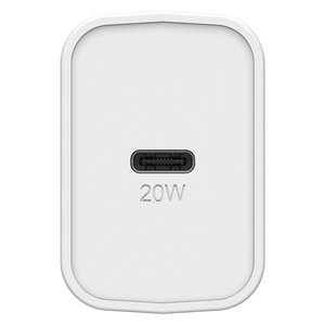 OtterBox chargeur secteur premium fast charge 20W - 1x USB C (3A/ 20W) - blanc
