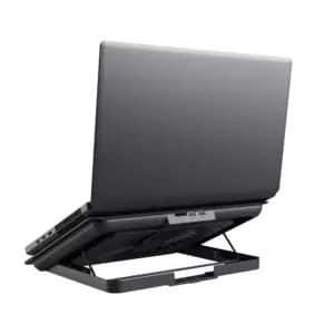 Trust Exto Support de Refroidissement pour Ordinateur Portable, Hauteur Réglable 8 positions, avec Un Ventilateur réglable