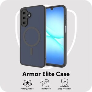 JustinCase - Coque ArmorElite Samsung Galaxy A17 (4G/5G) MagSafe protection Grade Militaire dos antichoc rebords surélevés