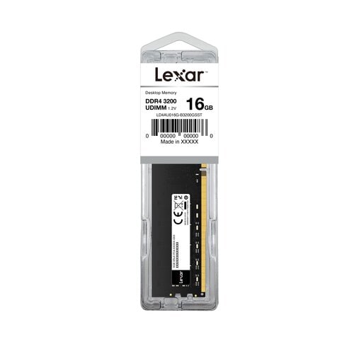 Module de RAM Lexar pour Ordinateur, Ordinateur de bureau, Carte mère - 16 Go (1 x 16GB) - DDR4-3200/PC4-25600 DDR4 SDRAM 