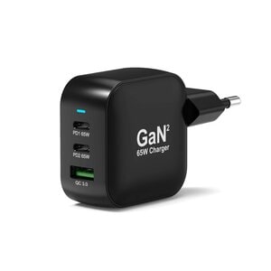 Adaptateur secteur Port Connect - 65 W - Adaptateur universel - 2 USB Type-C - Pour PC, Smartphone, Tablette, Ordinateur P