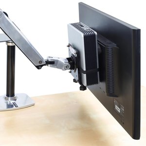 Ergotron 80-107-200. Type: Support de CPU monté sur bureau, Capacité de charge maximale: 2,7 kg, Couleur du produit: Noir.