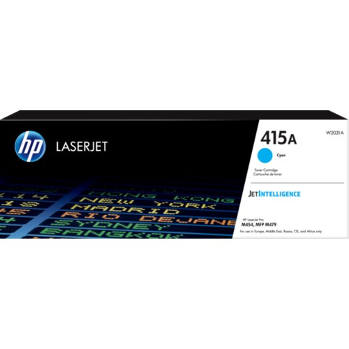 Cartouche toner D'origine HP 415A Élevé Rendement Laser - Cyan - Laser - Rendement Élevé
