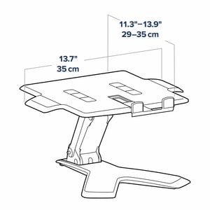 Ergotron Neo-Flex? Notebook Lift Stand. Type de produit: Supports de Laptop, Couleur du produit: Noir, Capacité de charge 