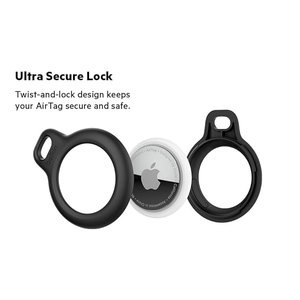 Belkin Secure Holder with Strap for AirTag- Black