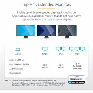 4K USB-C DOCK TRIPLE 4K DOCK 100W 5X USB 5GBPS INDIA