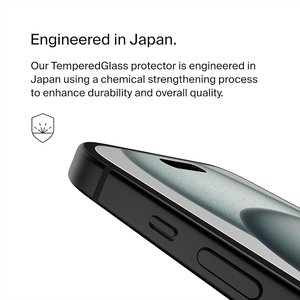 Belkin Screen Protector for iPhone 15 Plus + Easy Align Frame