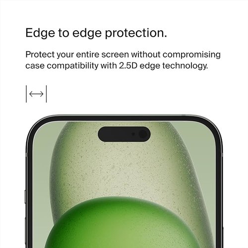 BELKIN TEMPERED GLASS PRIVACY FOR IPHONE 15 PLUS
