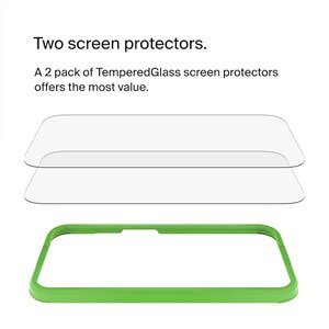 Belkin Screen Protector for iPhone 15 + Easy Align Frame