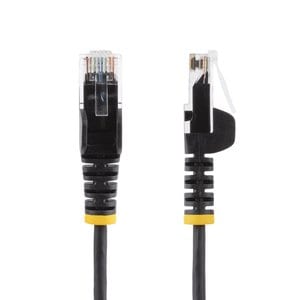 CABLE - BLACK SLIM CAT6 PATCH CORD 2.5M N6PAT250CMBKS