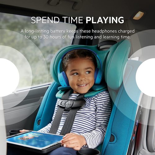 Belkin SOUNDFORM Mini Wired/Wireless On-ear, Over-the-head, Over-the-ear Stereo Headset - Blue - Binaural - Ear-cup - 9.14