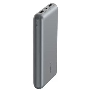Belkin 20,000mAh, 15W Fast Charging Durable Power Bank, Silver