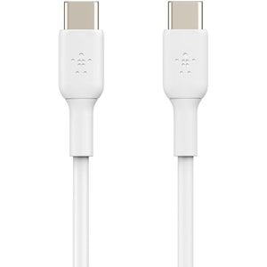 Belkin USB-IF Certified PVC 60 W USB-C to USB-C (Type C) Charge cable, 3.3 Feet / 1 Meter, White