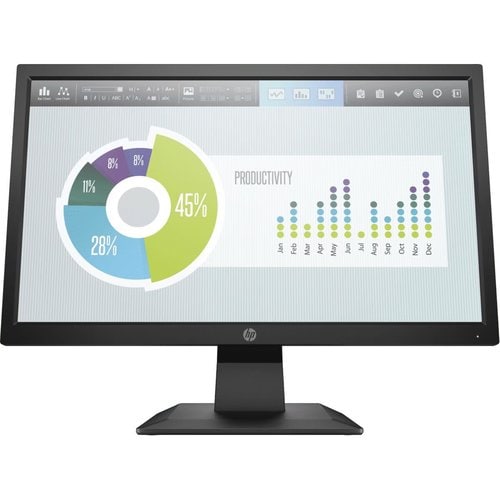 HP P204v 20" (50.8 cm) Class HD+ LCD Monitor - 16:9 - 19.5" (49.5 cm) Viewable - Twisted nematic (TN) - LED Backlight - 16