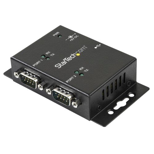 StarTech.com Serial Hub - External - 1 - TAA Compliant - USB - PC, Mac - 2 x Number of Serial Ports External - 1 x Number 