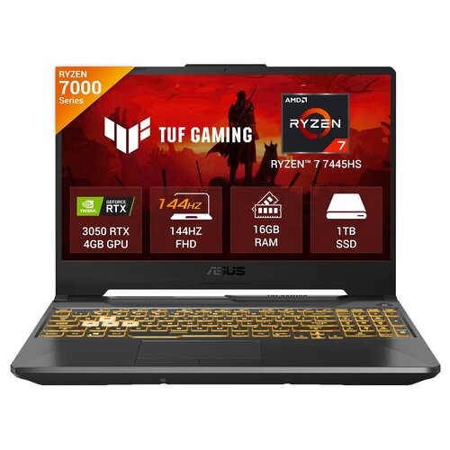 TUF Gaming A15 FA506 FA506NCG-HN249W 39.62 cm (15.60") Gaming Notebook - Full HD - 144 Hz - AMD Ryzen 7 7445HS - 16 GB - 1