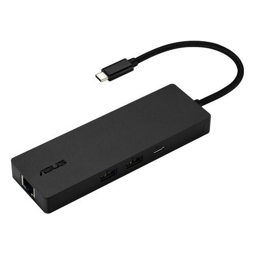 Asus DC210-8IN1-BLK USB 3.2 (Gen 2) Type C Docking Station for Notebook - Charging Capability - Memory Card Reader - SD - 