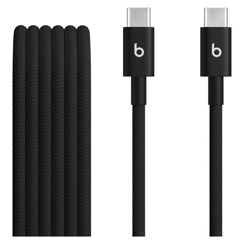 Beats by Dr. Dre 1.50 m (59.06") USB-C Data Transfer Cable - 2 Pack - Bolt Black