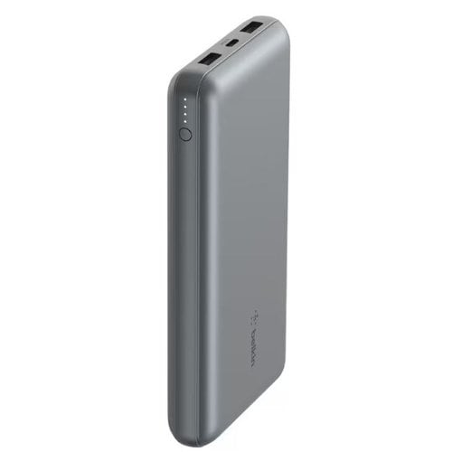 Belkin 20,000mAh, 15W Fast Charging Durable Power Bank, Silver