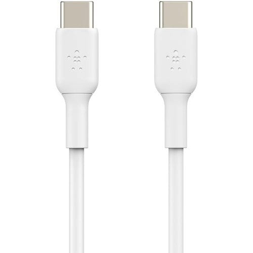 Belkin USB-IF Certified PVC 60 W USB-C to USB-C (Type C) Charge cable, 3.3 Feet / 1 Meter, White