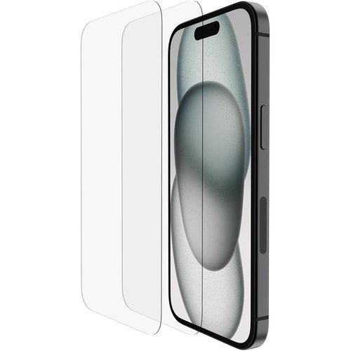 Belkin Screen Protector for iPhone 15 + Easy Align Frame