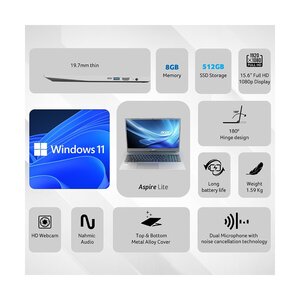 ASPIRE3 I3-1305U/8GB/512GB/15IPS/W11