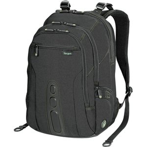 Targus Spruce EcoSmart TBB013AP Carrying Case (Backpack) for 39.62 cm (15.60") Notebook, Accessories - Black, Olive - Poly