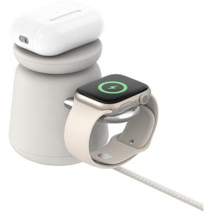 Belkin Magsafe 2-in-1 Wireless Charging Dock, Sand