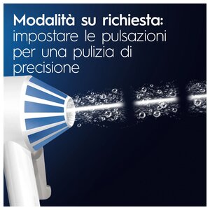 Oral-B AquaCare 4, Bianco, Irrigatore orale senza fili, Spazzolino rotante-oscillante, Pulsanti, Batteria
