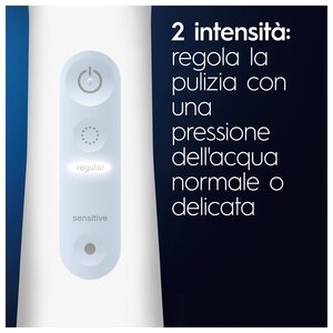 Oral-B AquaCare 4, Bianco, Irrigatore orale senza fili, Spazzolino rotante-oscillante, Pulsanti, Batteria