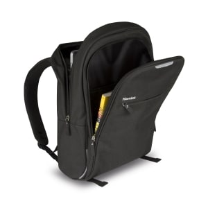 Hamlet Zaino porta Notebook fino a 15,6". Dotato di 3 aperture con Zip separate e 4 scomparti.  Tasca principale con zip a