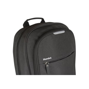 Hamlet Zaino porta Notebook fino a 15,6". Dotato di 3 aperture con Zip separate e 4 scomparti.  Tasca principale con zip a