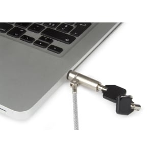 Hamlet Cavo di sicurezza per notebook con Attacco attacco Nano Slot (2,5 x 6 mm), lucchetto a Chiave. Lunghezza 150 cm. Ca