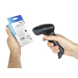 Hamlet Barcode Scanner Professionale 2D/1D Wireless 2.4Ghz e Bluetooth. Tecnologia di scansione 2D Area Imager con sensore
