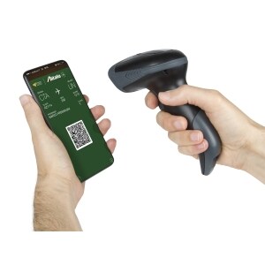 Hamlet Barcode Scanner Professionale 2D/1D Wireless 2.4Ghz e Bluetooth. Tecnologia di scansione 2D Area Imager con sensore
