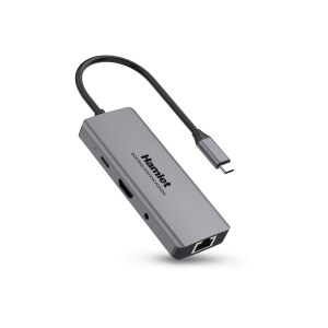 Hamlet Docking Station Universale USB-C  Power delivery 85W - Single Display HDMI - 3 porte USB 3.0 + Lan Gigabit + Uscita