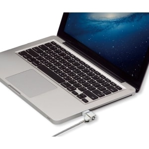 Hamlet Cavo di sicurezza  attacco Wedge compatibile (3,2 x 4,5 mm) da 200 cm con chiuave. Cavo e lucchetto in acciaio rinf