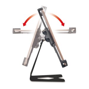 Hamlet Supporto Universale da Tavolo per Tablet PC  8-13" in metallo con cavo di sicurezza. Cavo di sicurezza e lucchetto 