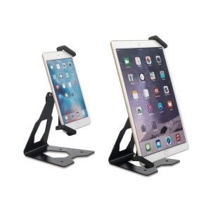 Hamlet Supporto Universale da Tavolo per Tablet PC  8-13" in metallo con cavo di sicurezza. Cavo di sicurezza e lucchetto 