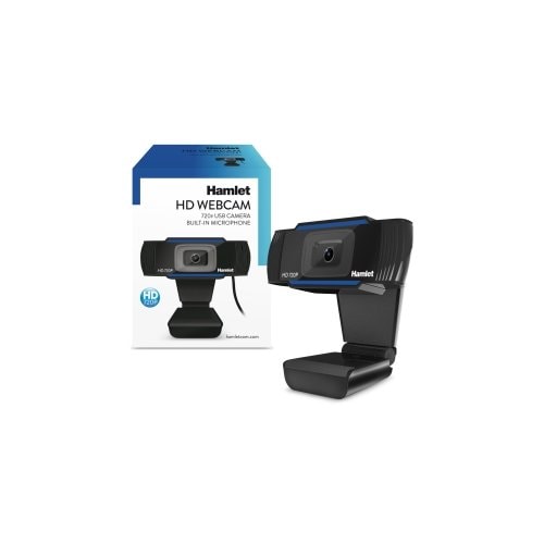 Hamlet Webcam USB 720P e Microfono integrato - CMOS Sensore 2 Megapixel - 30 fps -  1280 x 720 Video - Auto focus - Window