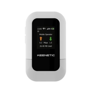 Keenetic Roamer Hotspot mobile 4G con Wi-Fi 6 AX300 - USB Type-C  - Nano SIM card slot - schermo LCD 1.77"