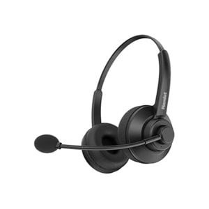 Renova Cuffia Business Biaurale Bluetooth 5.0 con Microfono.Archetto regolabile.Asta microfono in metallo flessibile ruota