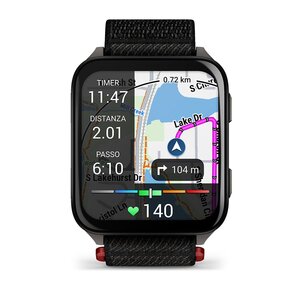 Garmin Venu X1. Dimensioni diagonale schermo: 5,08 cm (2"), Tecnologia display: AMOLED, Risoluzione del display: 448 x 486