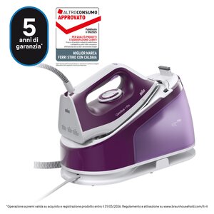 Braun CareStyle 1 Sistema stirante Pro IS1514VI, 2200 W, 400 g/min, Piastra in Ceramica, 6 bar, 1,7 L, 120 g/min