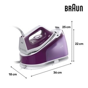 Braun CareStyle 1 Sistema stirante Pro IS1514VI, 2200 W, 400 g/min, Piastra in Ceramica, 6 bar, 1,7 L, 120 g/min