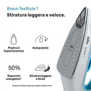 Braun TexStyle 1 Ferro da stiro a vapore