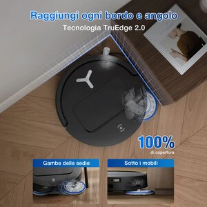 Ecovacs Deebot T50 Omni Gen 2, Sacchetto per la polvere, Nero, Rotondo, Sacchetto per la polvere, Carica, Purification, 63 dB