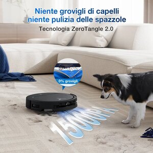 Ecovacs Deebot T50 Omni Gen 2, Sacchetto per la polvere, Nero, Rotondo, Sacchetto per la polvere, Carica, Purification, 63 dB