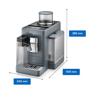 DeLonghi Rivelia Pebble Grey, macchina automatica per caffè in chicchi, colore grigio